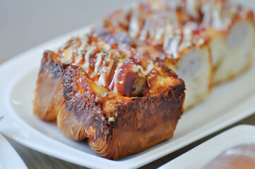 sausage Bread or Pull Apart Bread or sausage danish bread