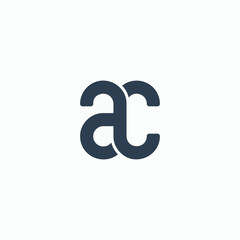 Letter ac with arrow logo icon design