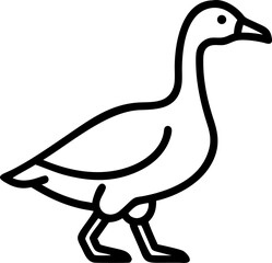 Obraz premium cartoon duck with a smile