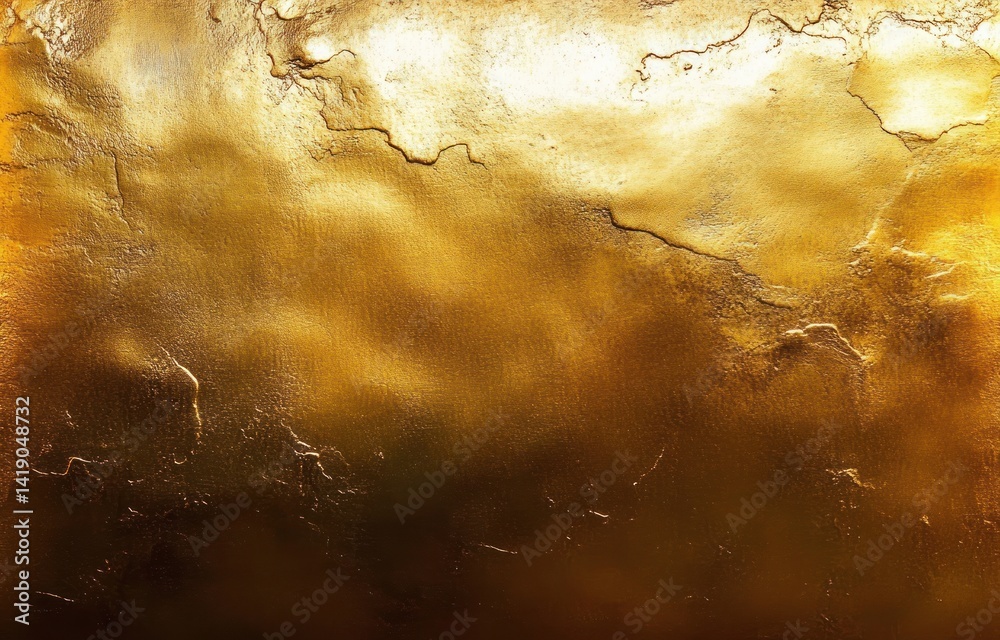 Poster golden metallic textured background with brushed surface and abstract pattern warm lighting elegant 