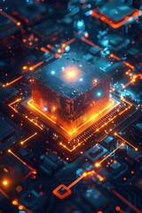 Futuristic Cube Processor
