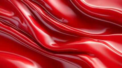 Fototapeta premium Red fabric texture abstract render