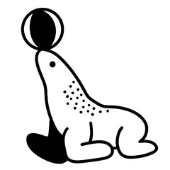 seals vector illustration