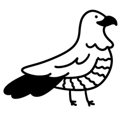 vector illustration of a pigeon