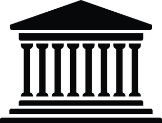 world Bank silhouette simple drawing