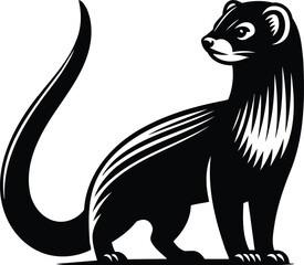 Alert Mongoose Silhouette Poised and Ready