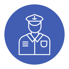 Coast Guard Officer Male Icon