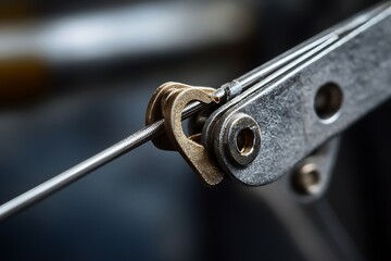 close up of a clip part