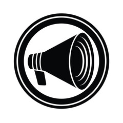 Volume Icon Stencil Icon Silhouette Vector Illustration