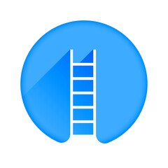 minimal ladder vector design represent success concept