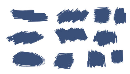 hand drawn grungy paint texture background in set