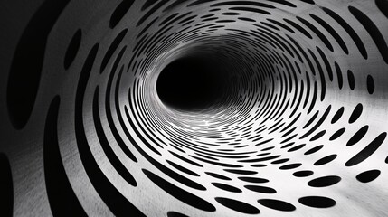 Naklejka premium Concentric circles forming from light central dot
