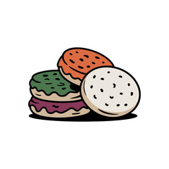 sandwich with cheese and vegetables