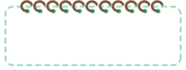 Coil Notebook Paper Text Frame
