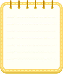 Blank Spiral Lined Notebook Text box