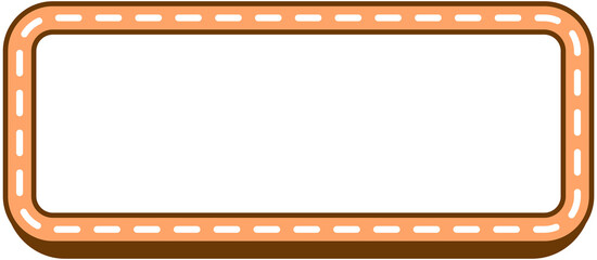 Cute Dashed Deco Rectangle Text Box

