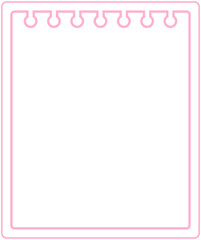 Notebook Page Style Text Frame Line
