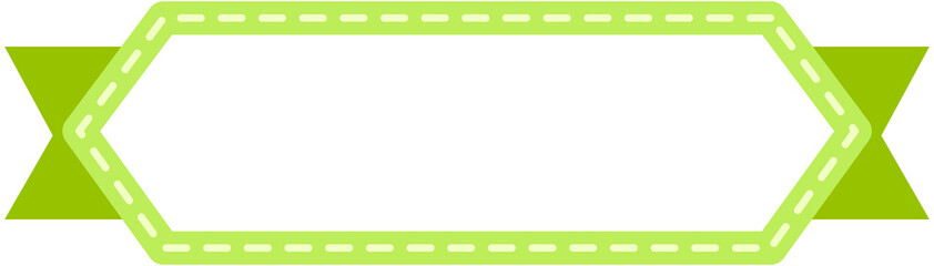 Dashed Deco Ribbon Title Frame
