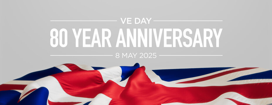 Stunning VE Day 80th Anniversary Tribute with Union Jack - May 8, 2025