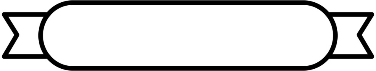 Obraz premium Outline Title Ribbon Frame 