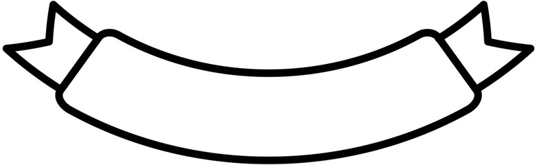 Outline Title Ribbon Frame
