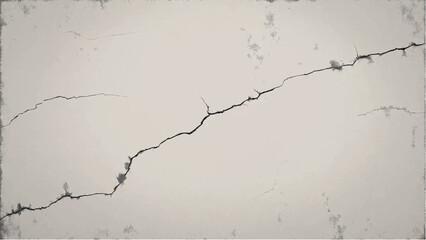 Cracked background. Old wall background with cracks. Vector illustration. Abstract illustration of cracked wall.