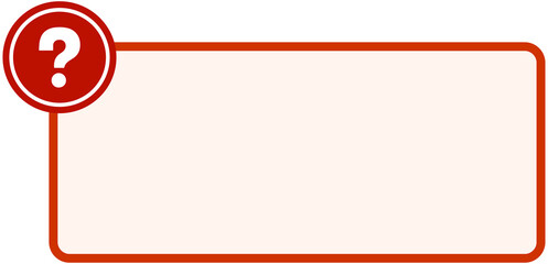 Obraz premium Question Mark Frame for Titles 