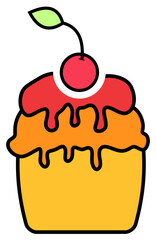 Cute Cupcake Sticker
