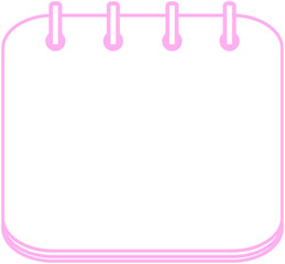 Rounded Rectangle Notebook Line
