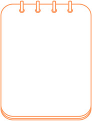 Rounded Rectangle Notebook Line
