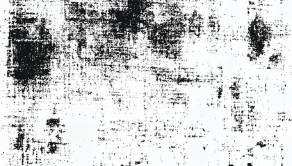 Grunge overlay layer. Abstract black and white vector background. Grunge grain texture effect. Rough black and white texture vector.