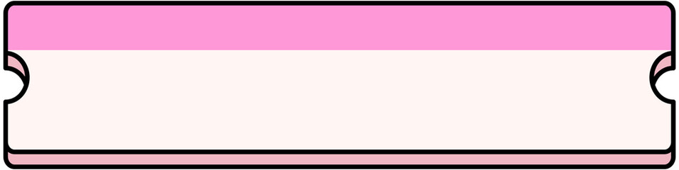 Fototapeta premium Blank Pink Coupon Text Box 