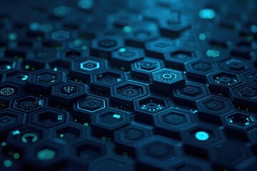 close up of computer chip
