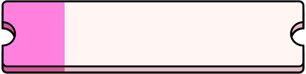 Fototapeta premium Blank Pink Coupon Text Box 