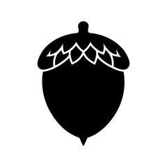 acorn-vector-silhouette illustration