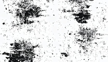 Grunge overlay layer. Abstract black and white vector background. Grunge grain texture effect. Rough black and white texture vector.
