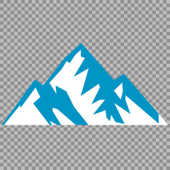 Vector set mountains icons outline vector. Mountain pick icon set collection vector design. Minimalist mountain silhouette vector set for graphic design projects. Mountain silhouette design 