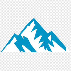 Vector set mountains icons outline vector. Mountain pick icon set collection vector design. Minimalist mountain silhouette vector set for graphic design projects. Mountain silhouette design 