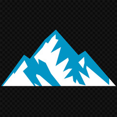 Vector set mountains icons outline vector. Mountain pick icon set collection vector design. Minimalist mountain silhouette vector set for graphic design projects. Mountain silhouette design 