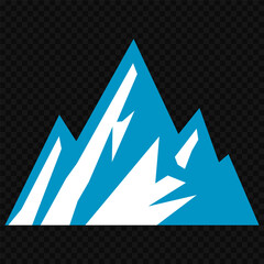 Vector set mountains icons outline vector. Mountain pick icon set collection vector design. Minimalist mountain silhouette vector set for graphic design projects. Mountain silhouette design 