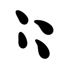 Water drops hand draw icon vector. Water illustration sign. Ocean or sea symbol or logo.