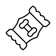 Isolated wrapped candy sweets vector illustration design for sweet treats and confectionery product packaging design