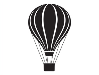 Hot air balloon silhouette