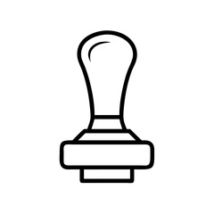 Rubber stamp illustration vector graphic design element for office and business needs design