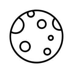 Moon phases astronomy lunar surface craters space exploration celestial body vector graphic icon