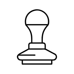 Rubber stamp vector icon illustration, office stamp, approved stamp, document stamp, ink stamp icon