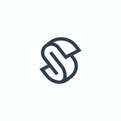Letter s with arrow logo icon design
