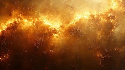 Naklejka premium Elegant Gold Textured Background with Baroque Style and Soft Radiant Light Luxury Metallic Abstract Wall Design