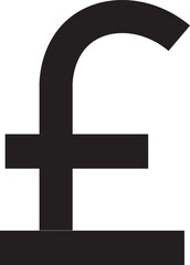 Obraz premium Sterling pound currency vector icon.