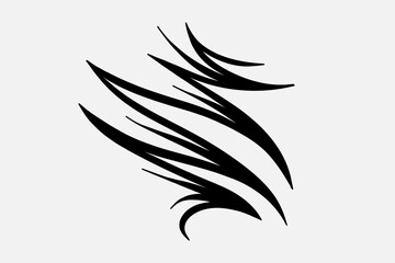 Outline Flame Hand Drawn Vector Image